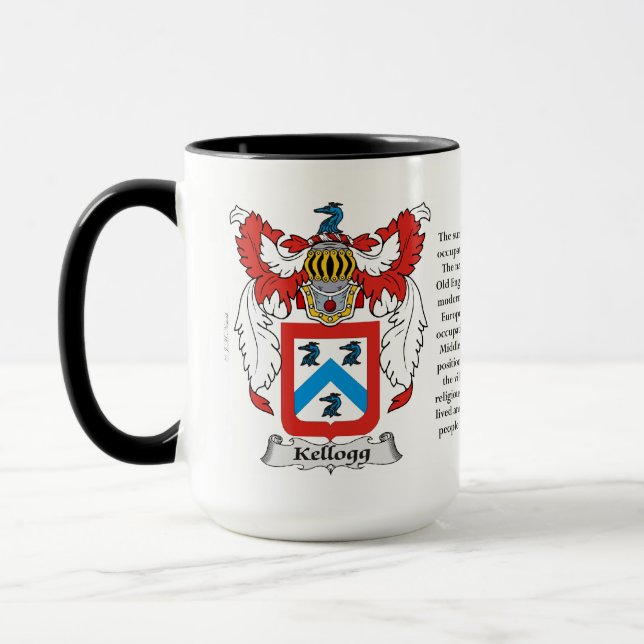 Mug Manteau de famille de Kellogg des bras (Gauche)