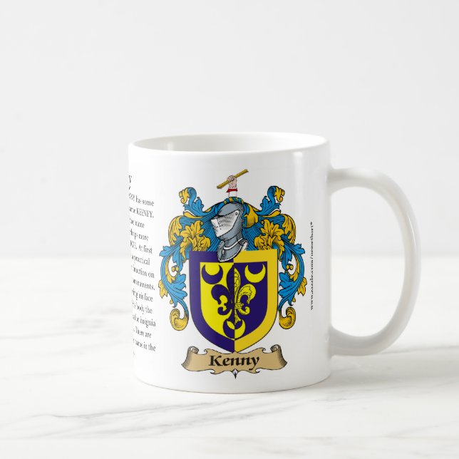 Mug Manteau de famille de Kenny des bras (Droite)