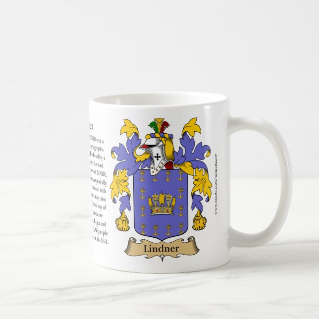 Mug Manteau de famille de Lindner des bras (Droite)