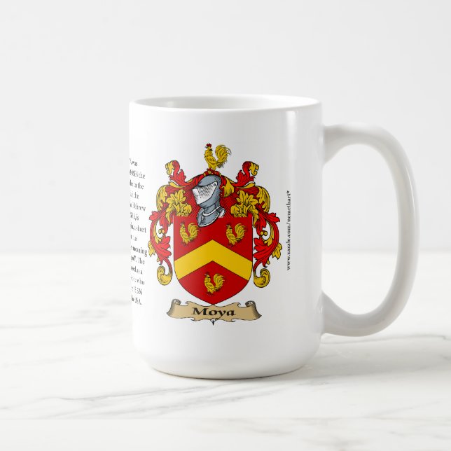 Mug Manteau de famille de Moya des bras (Droite)