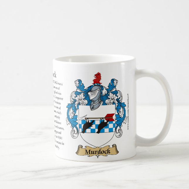 Mug Manteau de famille de Murdock des bras (crête) (Droite)