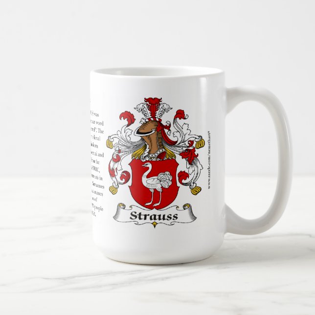 Mug Manteau de famille de Strauss des bras (Droite)