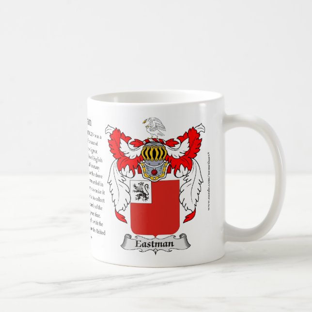 Mug Manteau de famille d'Eastman des bras (Droite)