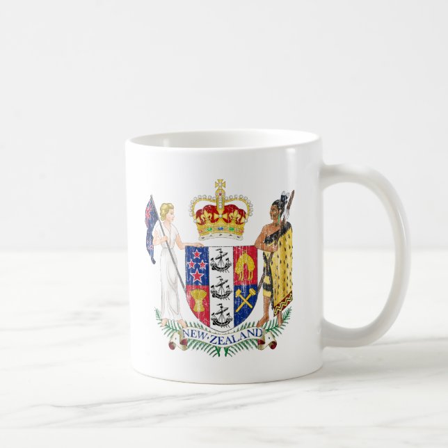 Mug Manteau de la Nouvelle Zélande des bras (Droite)