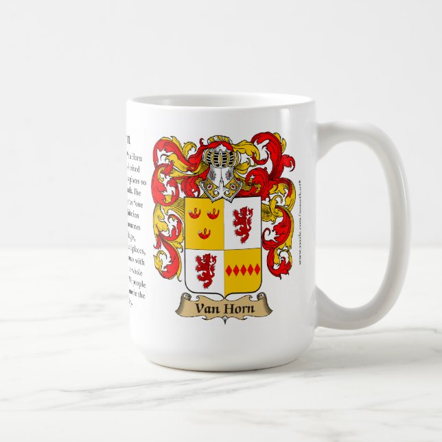 Mug Manteau de Van Horn Family des bras (Droite)