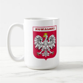 Mug Manteau polonais d'Eagle du nom de coutume de bras
