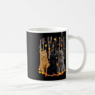 Mug Maple Cat Leaf Automne Bonjour Automne Fun Kitty