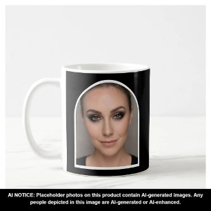 Mug Maquilleuse en noir et blanc Photo mignonne