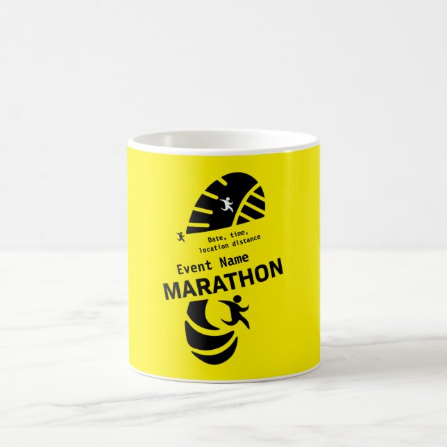 Mug Marathon de bienfaisance merveille d'événement pro (Centre)
