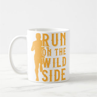 Mug Marathon de course sur la route du coureur côté sa