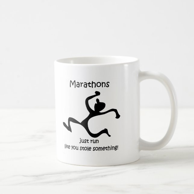 Mug Marathon drôle (Droite)