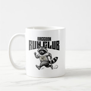 Mug Marathon du Raccoon Run Club Rétro Trash Panda 