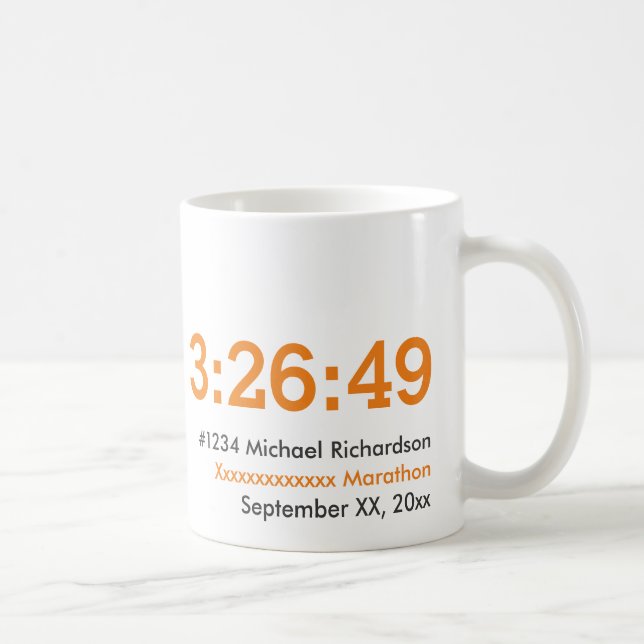 Mug Marathonien personnalisable (Droite)