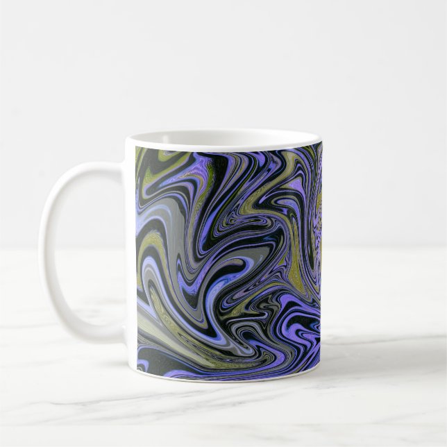 Mug Marble Forms – Violet & Gold Mystic Energy (Gauche)