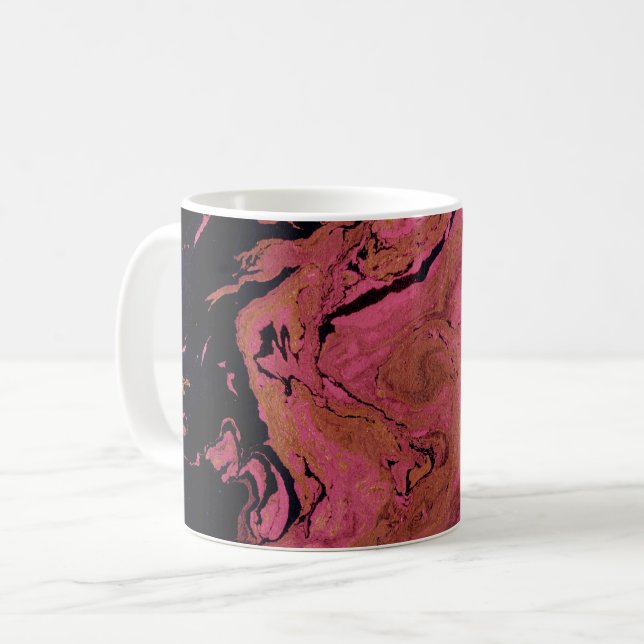 Mug Marbre, aquarelle (Devant gauche)