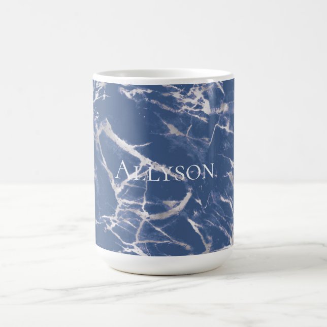 Mug Marbre Bleu Argent (Centre)