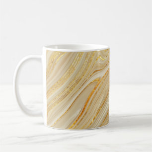 Mug Marbre d'or : arrière - plan de texture luxueuse.