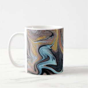 Mug Marbre Nature Artwork Parties scintillant d'or