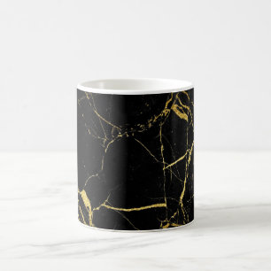 Mug Marbre noir et or