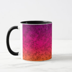 Mug Marbre ornemental sans couture dégradé rose violet