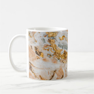 Mug Marbre tendance cool touche or  