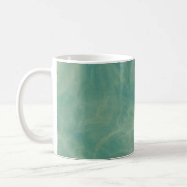 Mug marbre vert abstrait (Gauche)