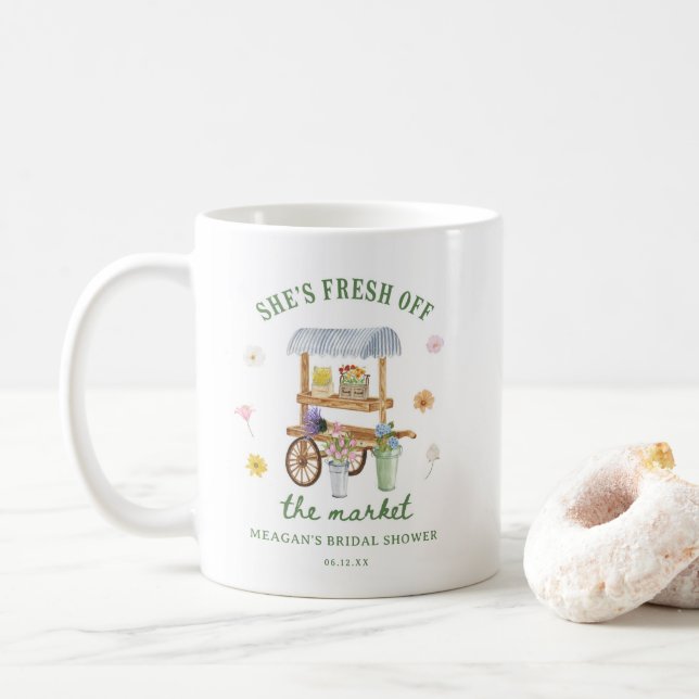 Mug Marché aux Fleurs Frais du Marché Baby Shower (Avec donut)