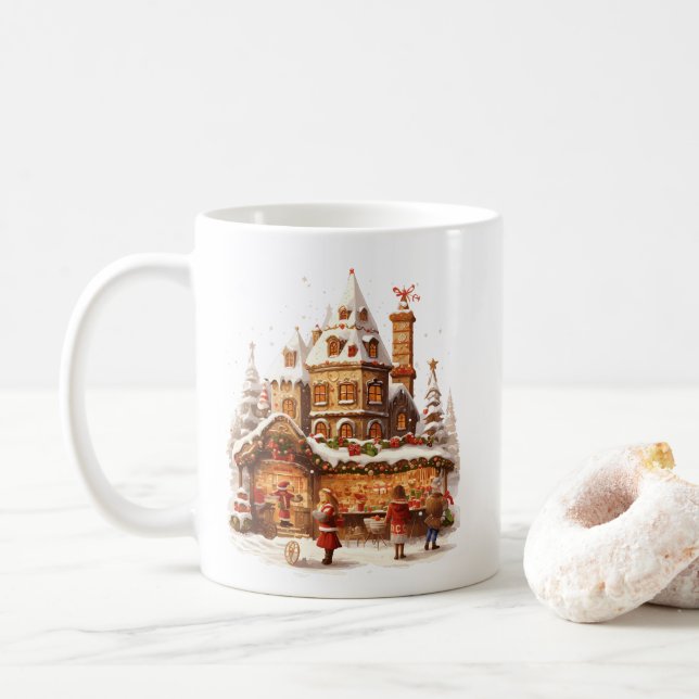Mug Marché de Noël (Avec donut)