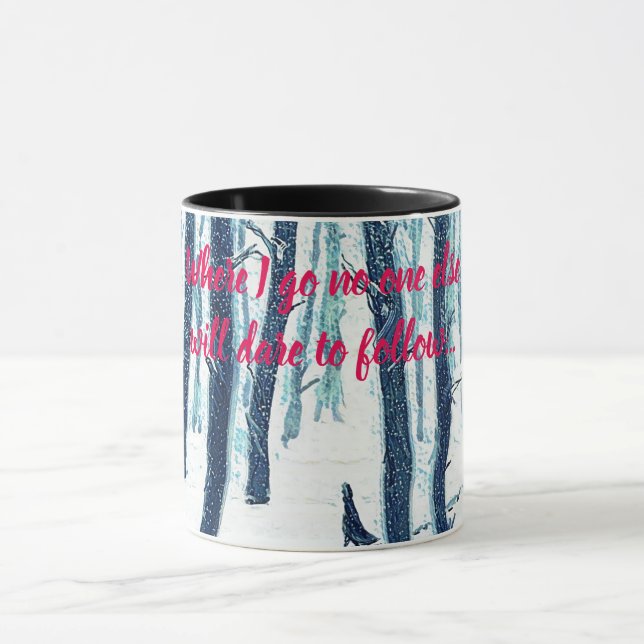 Mug Marcher À Travers La Forêt De Neige (Centre)