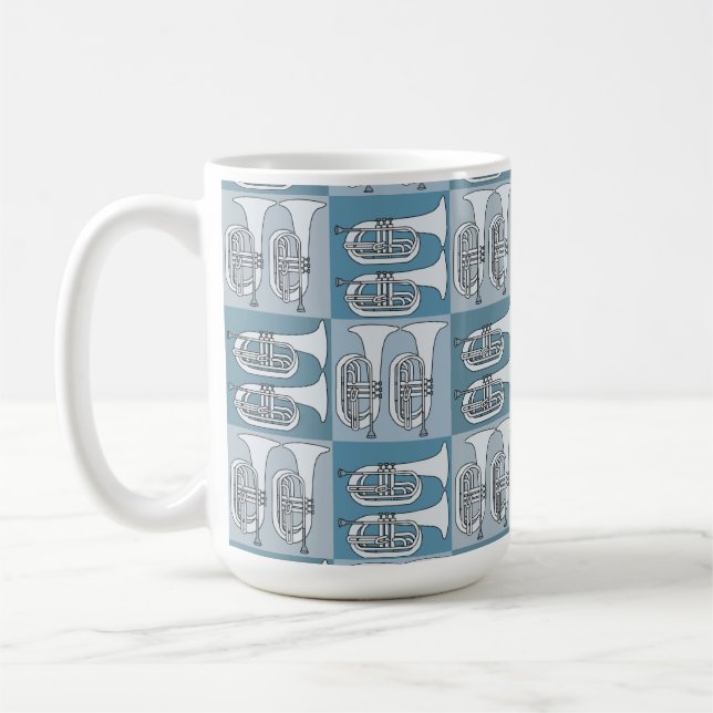 Mug Marching Baritone Crosshatch (Gauche)