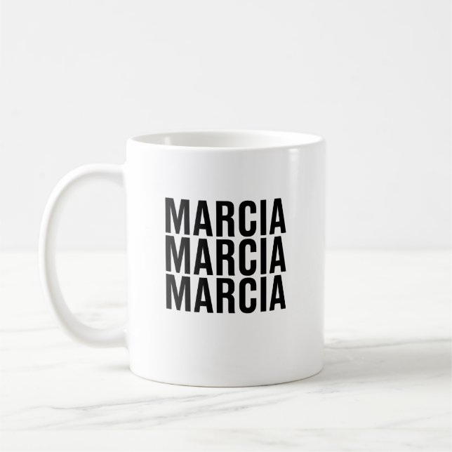 Mug Marcia. Marcia. Marcia. (Gauche)