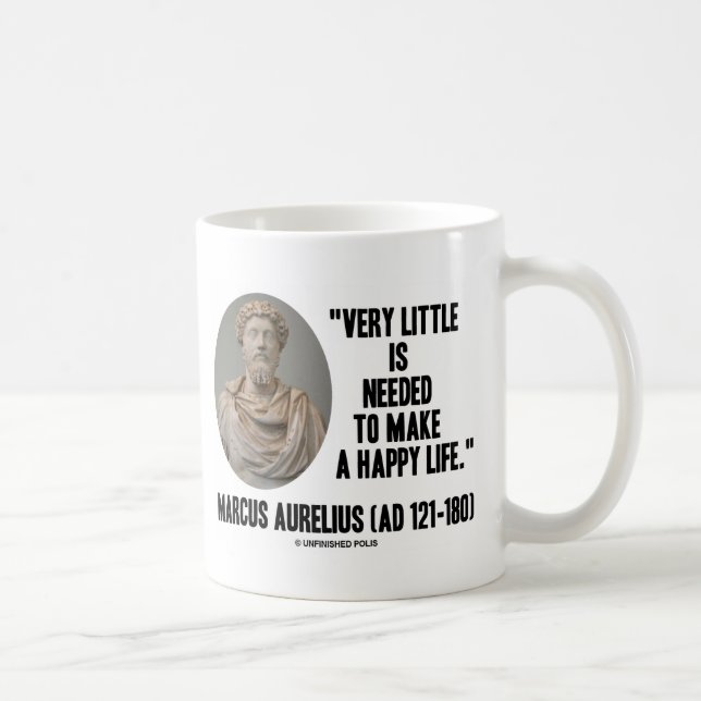 Mug Marcus Aurelius très peu requis pour faire la vie (Droite)