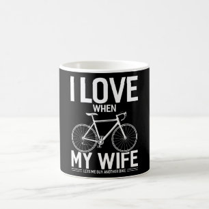Mug Mari Bike Wife drôle de citation cadeau idée cadea