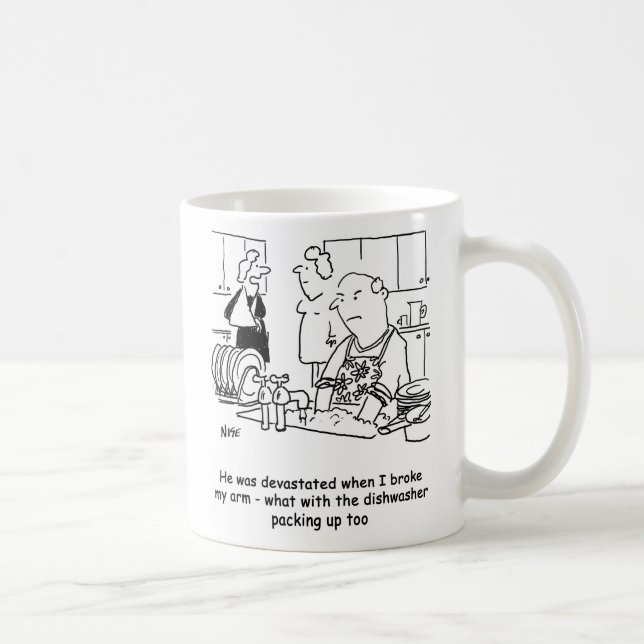 Mug Mari lave la vaisselle (Droite)