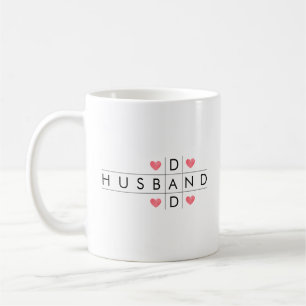 Mug Mari Papa Simple Mot Jeu Nom Personnalisé