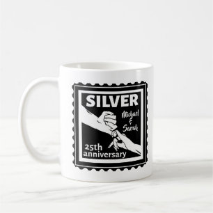 Mug Mariage anniversaire 25 ans argent