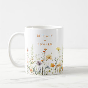 Mug Mariage Champêtre aux Fleurs Sauvages