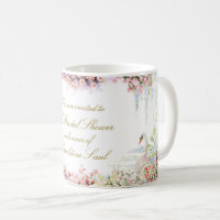 mariage chic calligraphié cygne floral shower de m