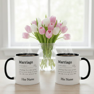Mug Mariage, Citations Drôle Pour Le Mari Et La Femme 