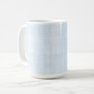 Mug Mariage Faux Lin Bleu Clair de Douche de Mariée