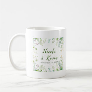 Mug Mariage Feuilles de Verdure Eucalyptus
