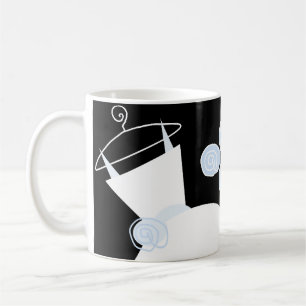 Mug Mariage Gown Blue 'Fête des mariées' muqueuse noir