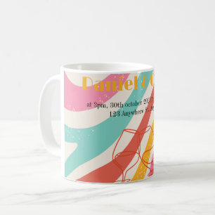 Mug Mariage minimaliste coloré
