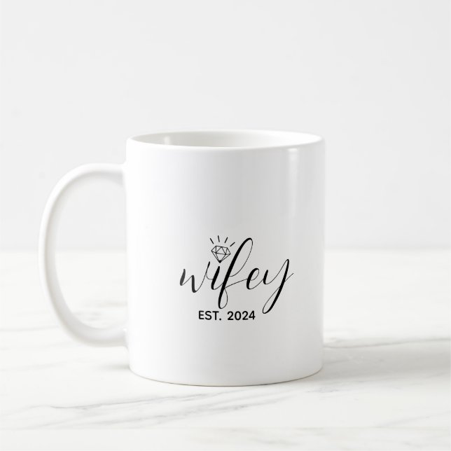 Mug Mariage personnalisé Année de mariage (Gauche)