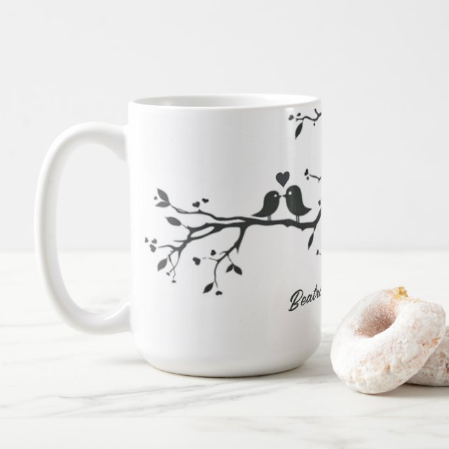 Mug Mariage personnalisé Date Anniversaire Inséparable (Avec donut)