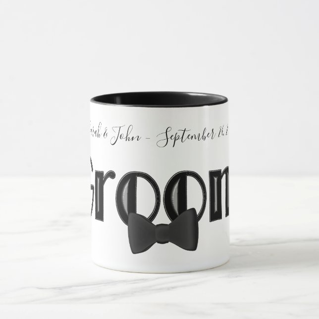 Mug Mariage personnalisé Groom Cute (Centre)