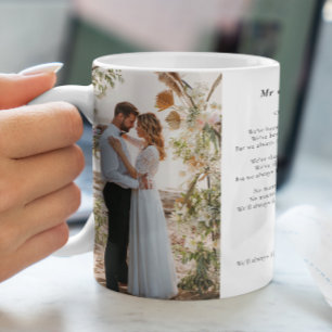 Mug Mariage photo Chanson paroles de moderne keepsaké