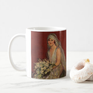 Mug Mariage vintage, Portrait de mariée victorienne