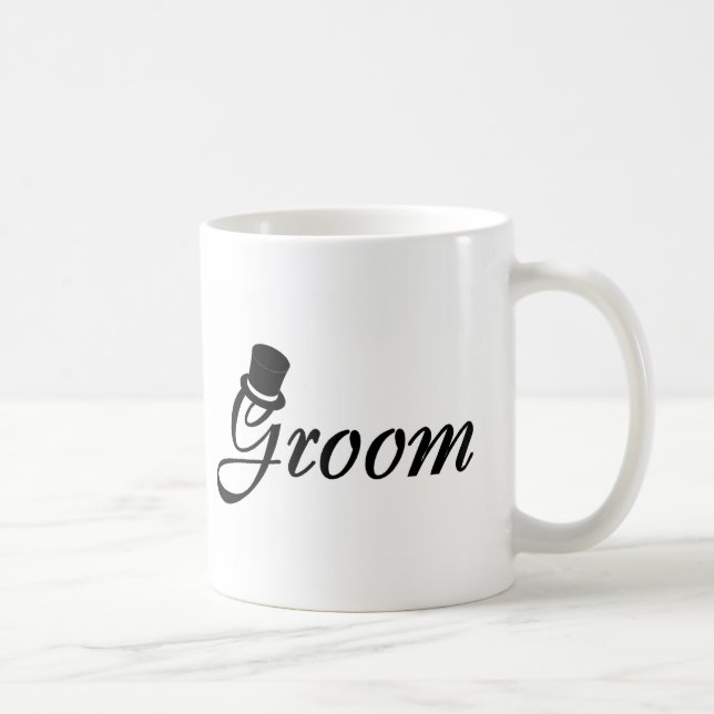 Mug Marié (casquette supérieur de noir) (Droite)