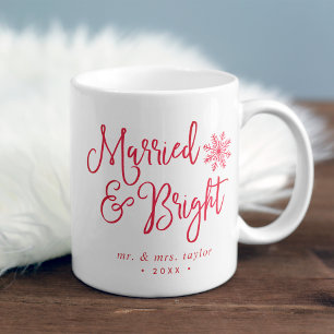 Mug Marié et brillant Vacances nouvellement mariées